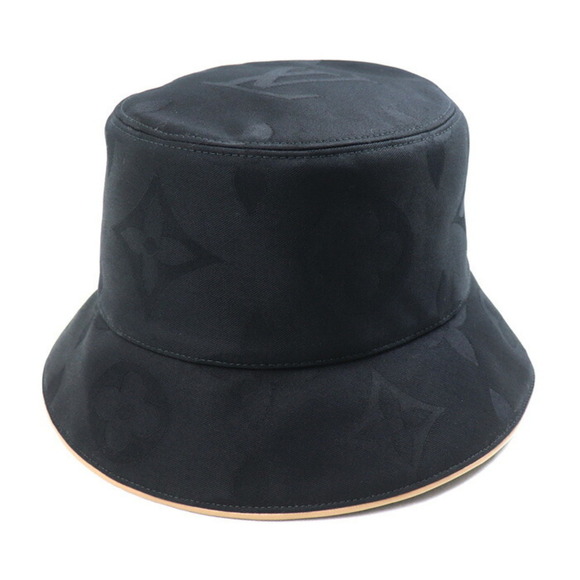 LOUIS VUITTON Bucket Hat Daily Glam Black Beige M7164M - Picture 1 of 7